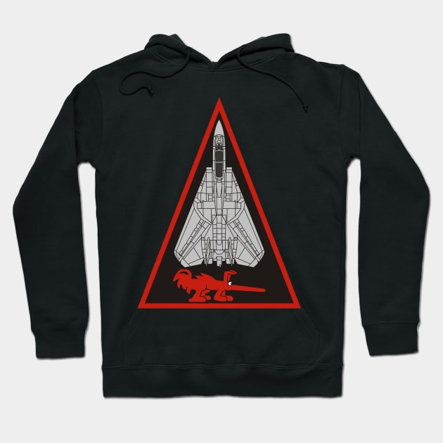 F14 Tomcat - VF114 Aardvarks Hoodie by MBK